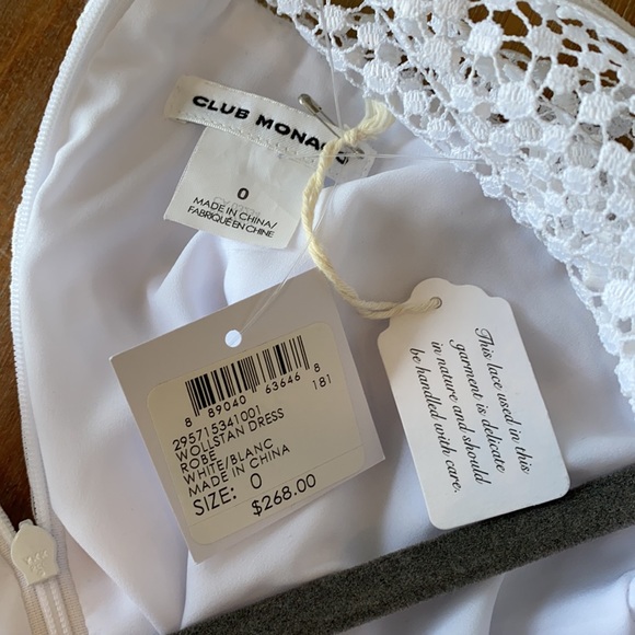 Club Monaco NWT beautiful white lace dress - Picture 3 of 3